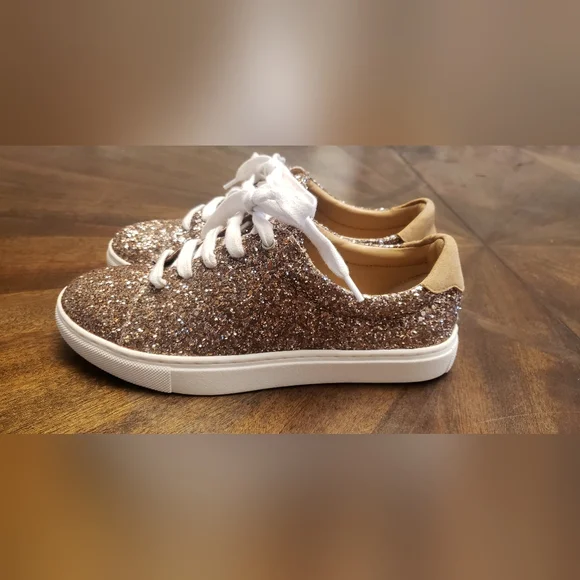 Banana Republic Gold Glitter Shoes s6 - Picture 5 of 12